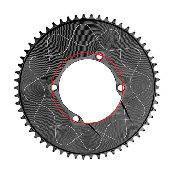 Motor Sprocket Heavy Duty Aluminum Alloy Chainring 40T To 58T Waterproof Rustproof Tooth Disc Replacement for Road Bike