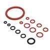 Coffee Machine O     Kit Silicone Coffee Machine Large and Small Gaskets for Replacement Black and Red