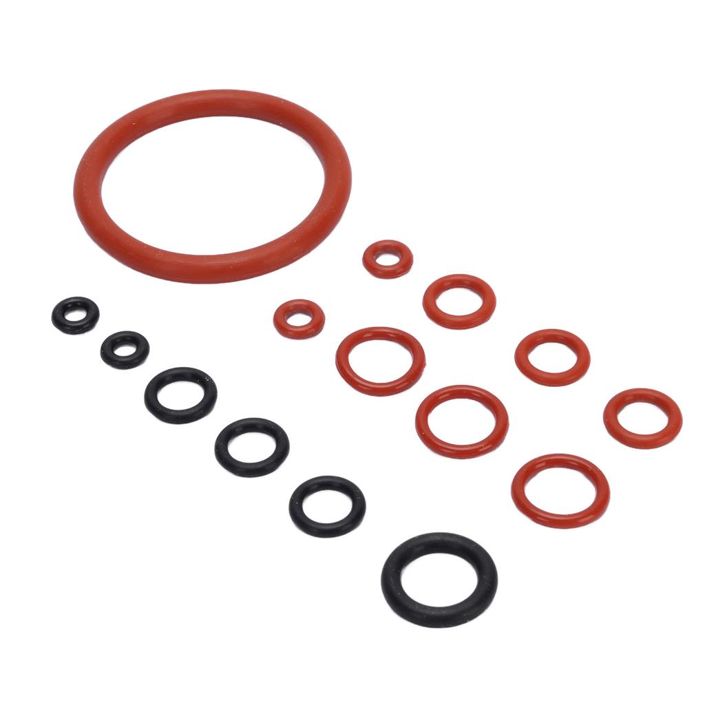 Coffee Machine O     Kit Silicone Coffee Machine Large and Small Gaskets for Replacement Black and Red