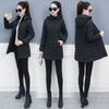 Cappotto Giacca Donna Tinta Unita Lungo Tasca Imbottito di cotone Con cappuccio Piumini Spessi Vestiti Invernali Donna