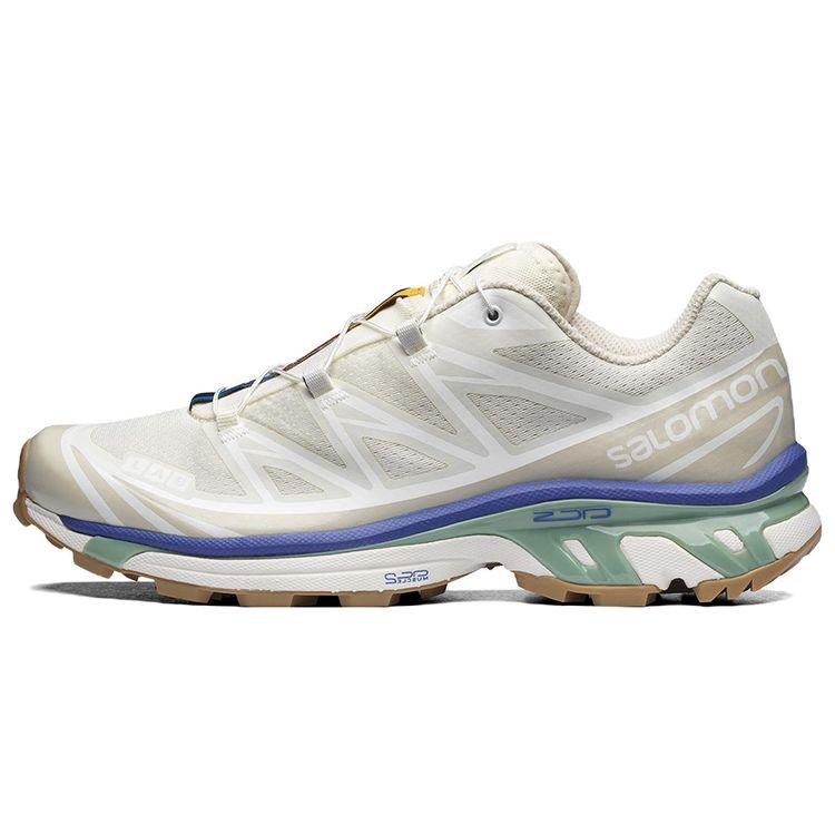 Salomon Xt-6 Cushioning Durable Fabric Low-Top Running Shoes Unisex Running Shoes Vanilla 417098