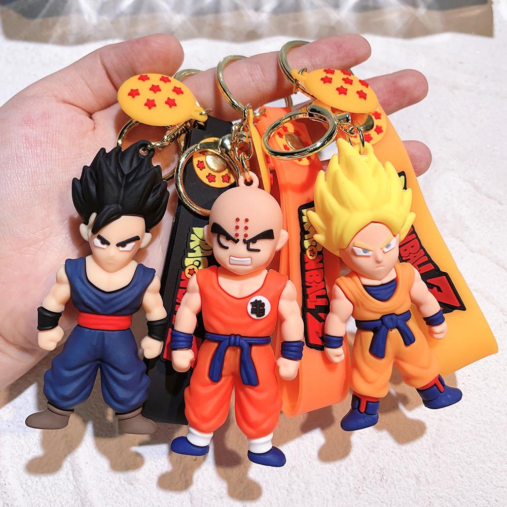 Adorable Dragon Ball Keychain Anime Car Bag Charm Silicone Birthday Gift