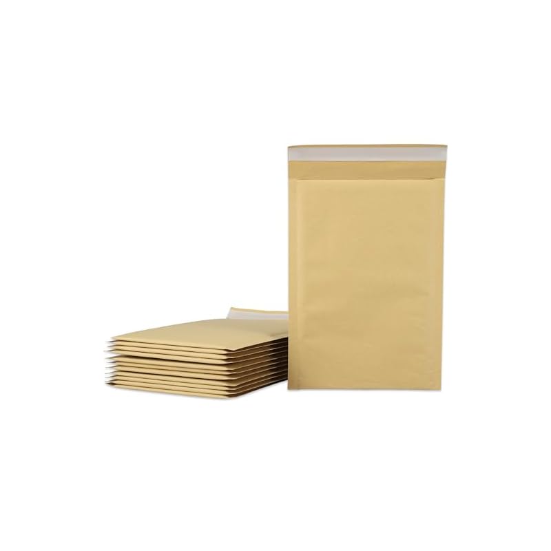 Konya Shoji Cushioned Envelopes, 190x260+50mm, 12-pack, DVD Size, Suitable for Mercari Packaging, Nekoposu, Yu-Packet Post, and Courier Delivery.