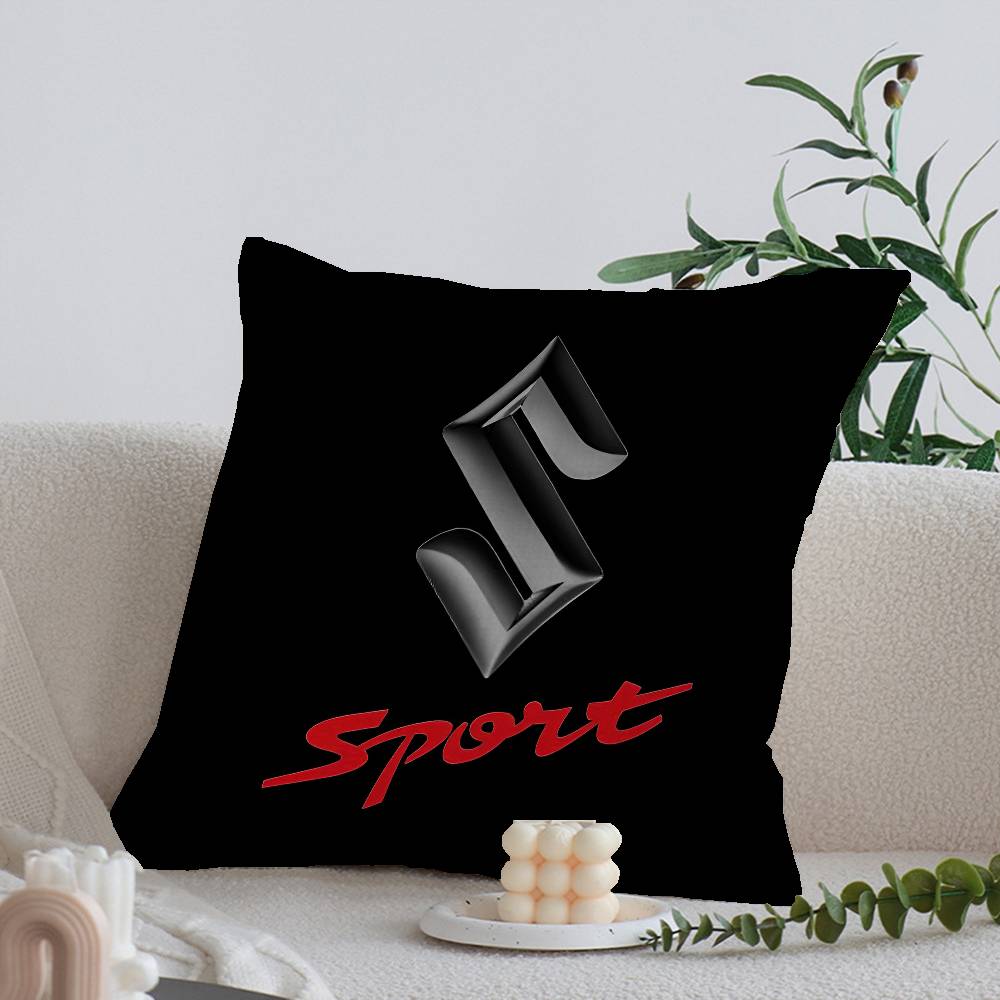 S-SUZUKI Office Cushion Pillowcase Car Cushion Cover45X45CM Lumbar Pillowcase Sofa Pillowcover 12x12Inch