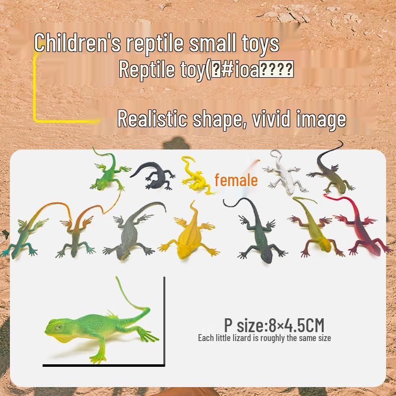 

DIY Painting Reptile Model Toy Set for Kids: Lizard, Gecko, Chameleon