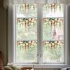 Yousheng Window Sticker Rose Vine Design PVC Waterproof Wall Sticker No Glue Residue Versatile Decorative Window Cling