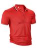 European and American Men's Summer Loose Lapel Short-sleeved T-shirt Casual Clothing