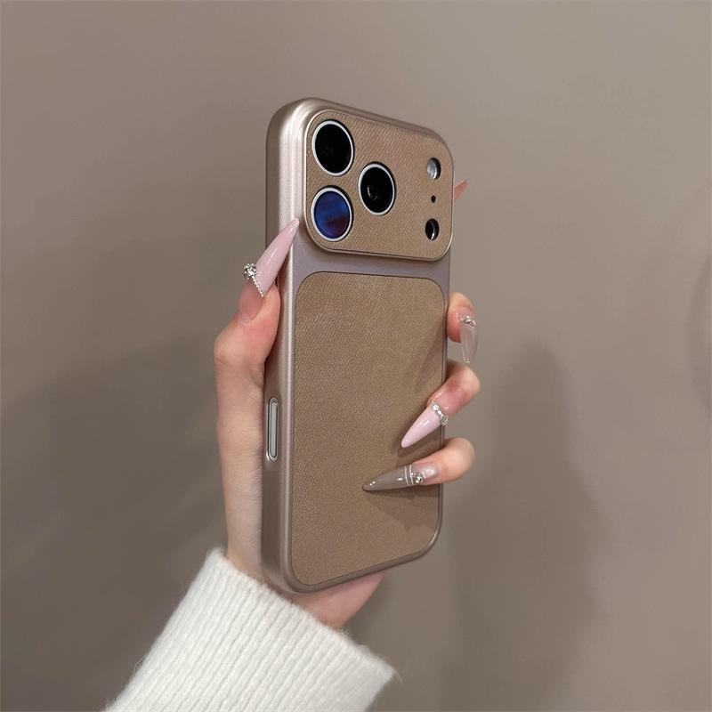 The window becomes larger in seconds, suitable for iPhone17pro mobile phone case, Apple 16pro denim cloth pattern 15pro leather 14p.