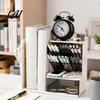 Adjustable Bookends for Book Pen Organizer with Retractable And Pegboard Multi-Functional Angled Makeup Student Dormitory Desk Accessories