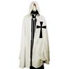 Pánský Halloweenský kostým Medieval Knight Crusader Templar Surcoat s čepicí s kapucí Plášťový župan Cosplay Renaissance S-6XL