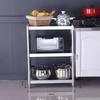 Stainless Steel Slim Corner Storage Shelf
