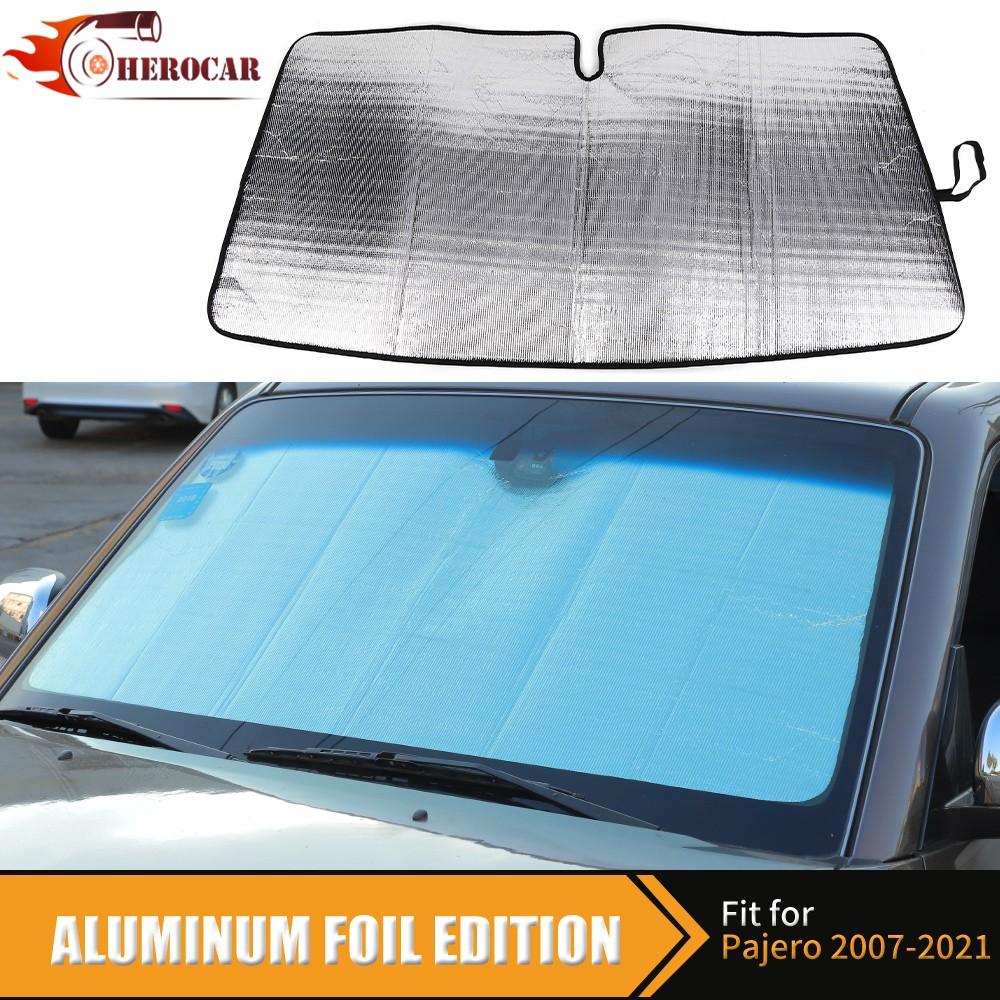 Front Windshield Sunshade Visor UV Protect For 2007-21 Mitsubishi Pajero Montero