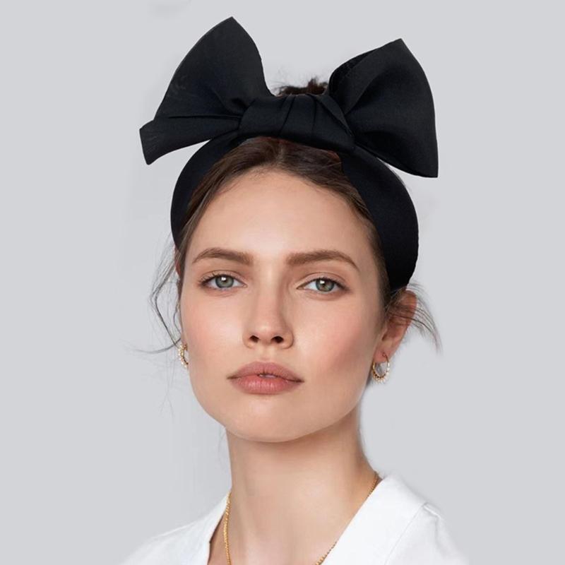 Rosa Schleife Breite Stirnbänder Lieblicher Prinzessinnen Kopfschmuck Gepolsterte Haarbänder Accessoires Frühlings-Haarbänder Geburtstagsfeier