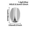 6pcs Round Tube Cylinder Fashion Spacer Bead Stainless Steel Loose Beads For Jewelry Making Supplies DIY Bracelets Anklets Bulk