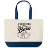 Sac De Courses - PLANETEE - Grand Cabas « J'peux Pas Boxe » - Coton 170 G/m² - 27 L - 45x40x15 Cm