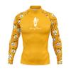 UPF50 Herren Langarm Rash Guard Schnelltrocknend Surferanzug UV-Schutz Schnorcheln Schwimmen