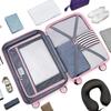 Lightweight Luggage Sets 3 Pieces Carry On Luggage Expandable PP 20 inch Suitcases with Wheels Pink