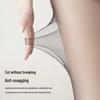 Black Silk Ultra-Thin Seamless Sheer Stockings with T-Crotch Design for Spring and Summer