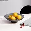Glass Fruit Plate Tall Feet Transparent Glass Plate Snack Tray Dishes Dessert Bowl Cake Pan Fruit Salad Bowl Decorative Plates
