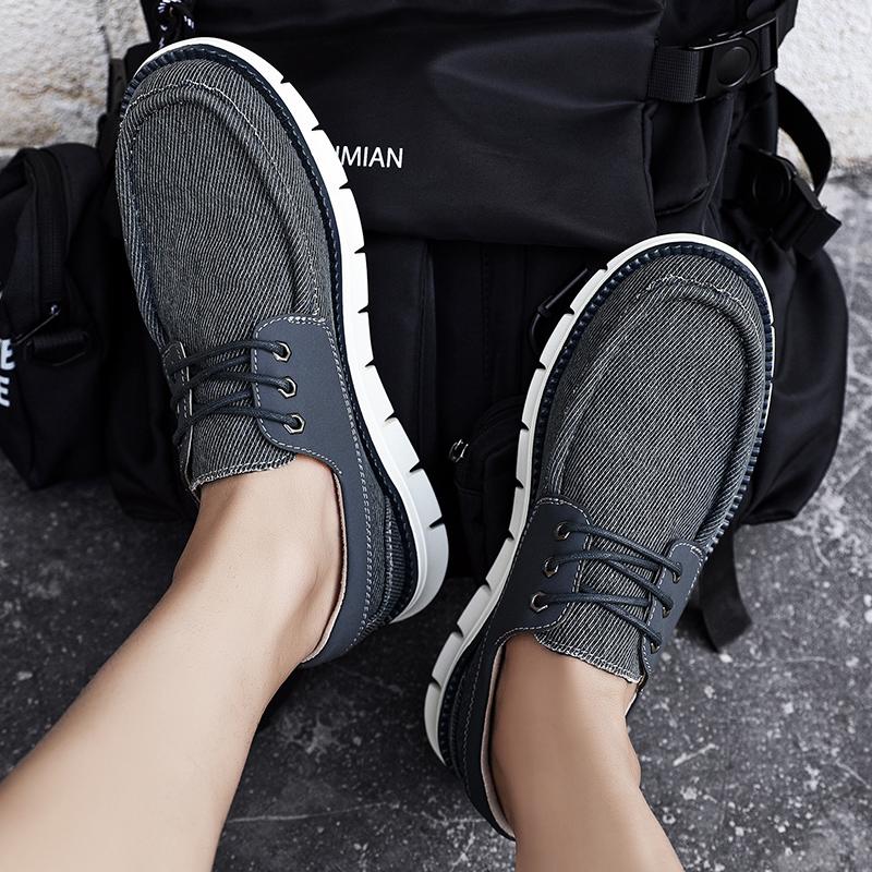 Men's Shoe Boat Slide In Loafers Fashionable Canvas Casual Shoes Skateboard Facon Designer Set Casual Shoe Brand Spring Summer