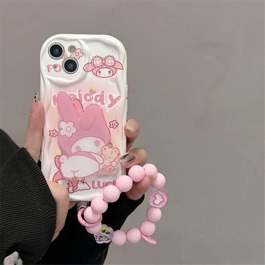 Hello Kitty Kuromi Bracket Holder Chain Casing For Huawei Honor 400 Lite Pro X9B X8C X8B X8A X9D X7D X7B X7A X6B 90 Lite 5G Case