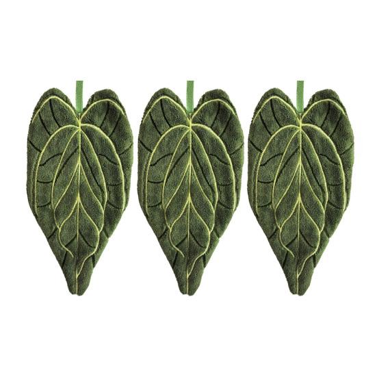 Leaf Shape Hand Towel Double-Sided Hanging Towel Lint-free Absorbent Leaf Towel