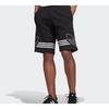 Adidas Originals Trefoil Large Print Mid-Waist Cotton Shorts Men Shorts Black ED4696