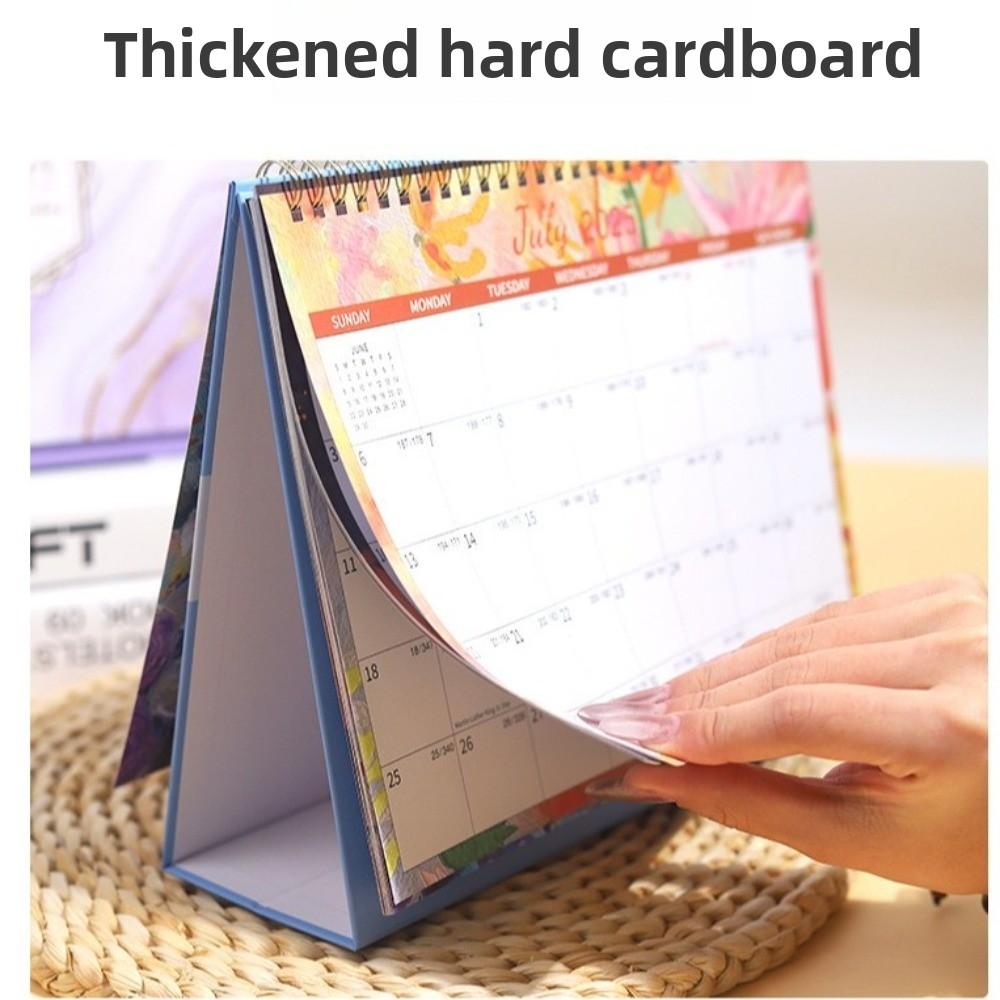 Small Size 2026 Desk Calendar Exquisite Design Flip Style Desktop Calendar Academic Flip Calendar For Student Home