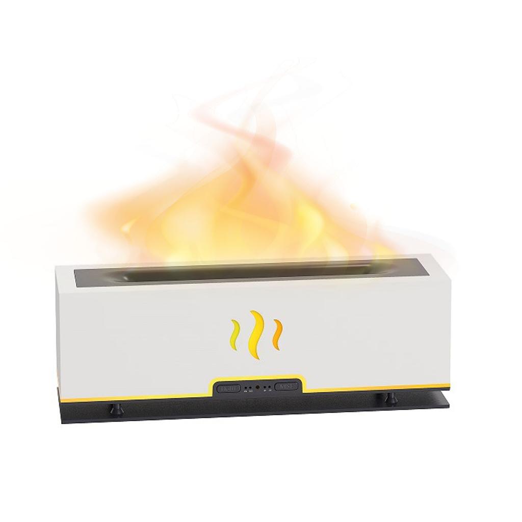 Flame Aroma Diffuser Hollow Out Smart LED Lamp Simulation Flame Atomizing Humidifier Essential Oil
