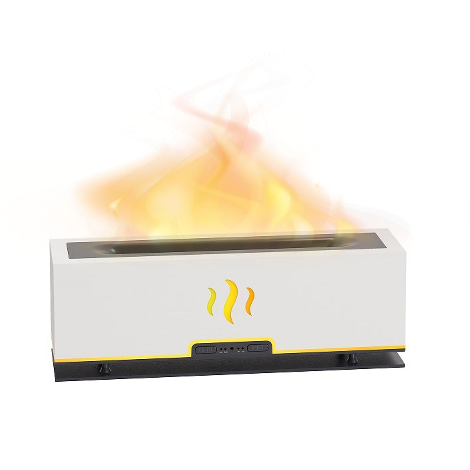 

Flame Aroma Diffuser Hollow Out Smart LED Lamp Simulation Flame Atomizing Humidifier Essential Oil