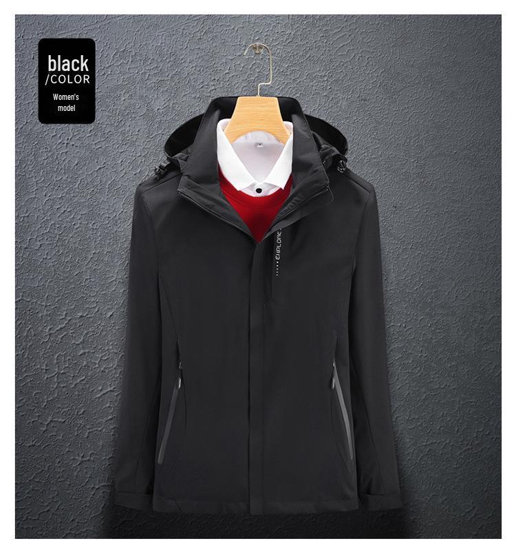 Windproof Waterproof Thin Jacket - Spring/Autumn, Breathable & Loose Fit, Trendy & Casual for Outdoor Hiking.