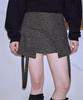 Rose Franz Out Pocket Leopard Mini Skirt [Khaki]
