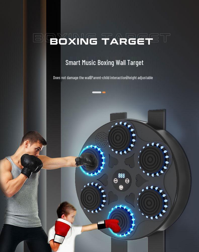 Home Fitness Smart Boxing Wall with Bluetooth Music Trainer
