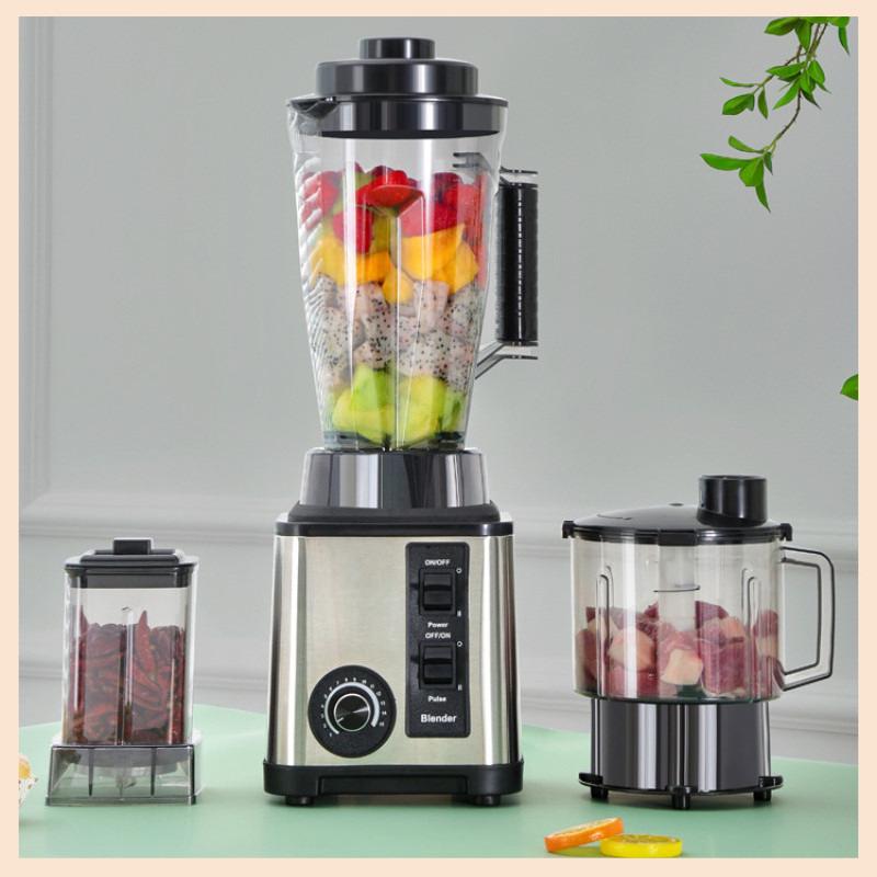 Liquidificador Elétrico Multifuncional 6 em 1 3L Grande Capacidade Doméstico Extrator de Frutas Cozinha Culinária Triturador de Gelo