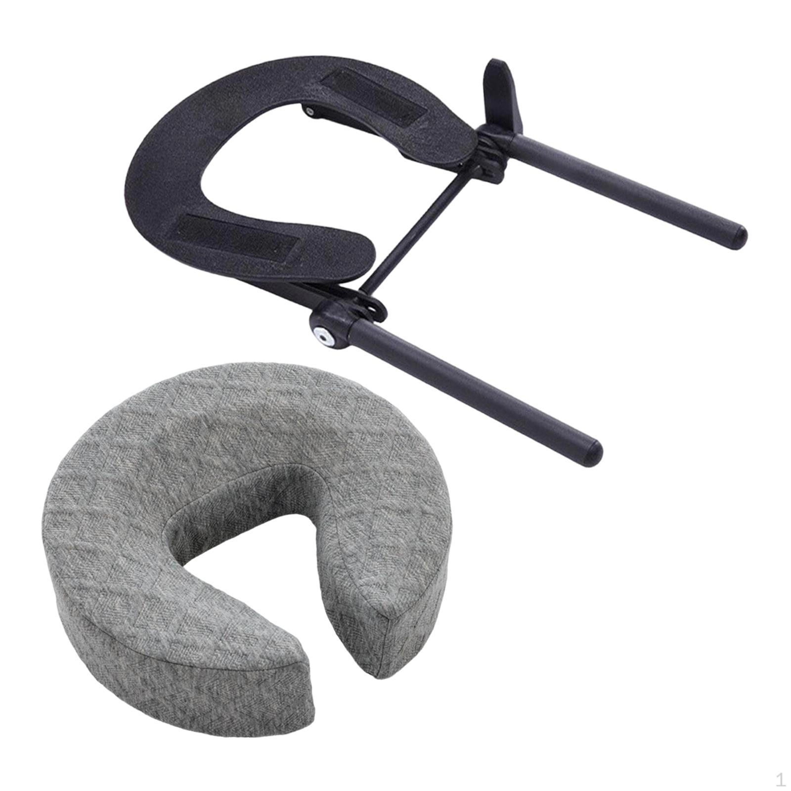 

Comfortable And Reusable Headrest for Bed, Ideal Spa Office. Gray