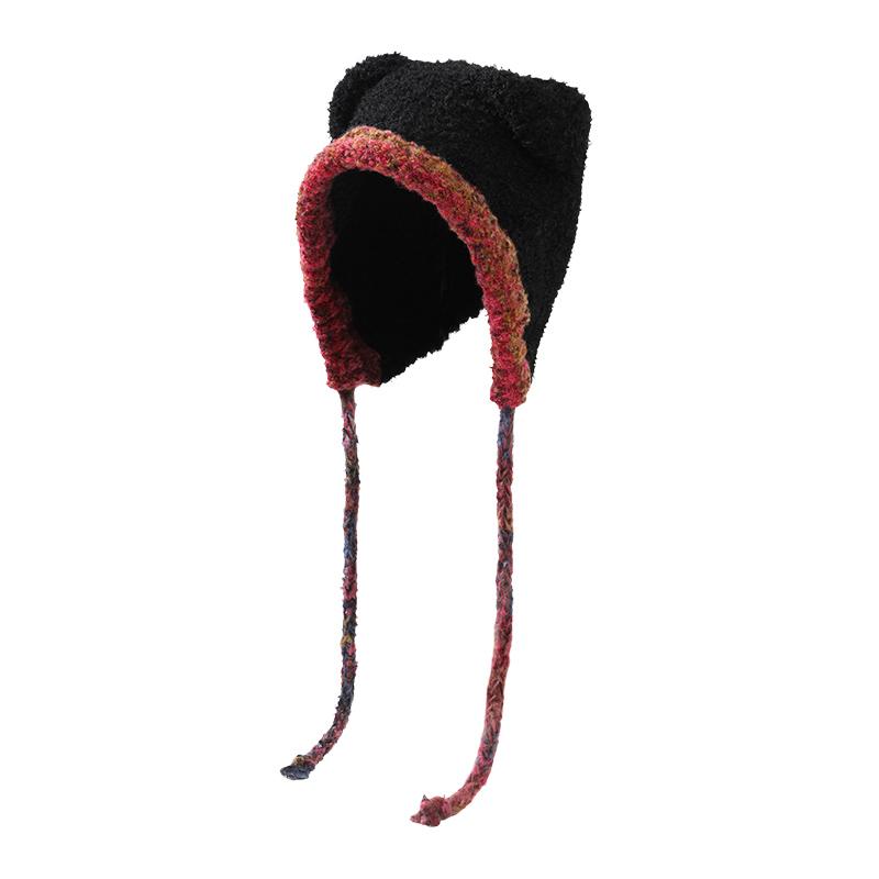 Fashion Outdoor Woman Cute Cat Ear Knit Hat
