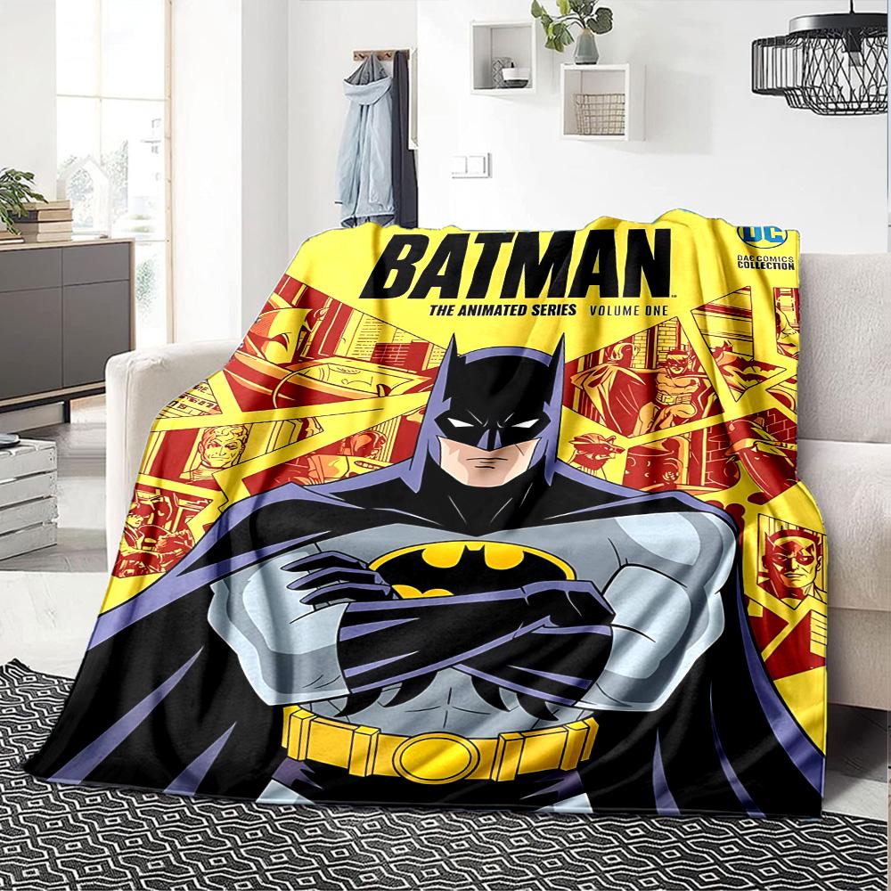 Batman Series Flannel Blanket Super Soft Warm Cozy Blanket For Sofa Bed Office Travel Allseason Home Decor Gift