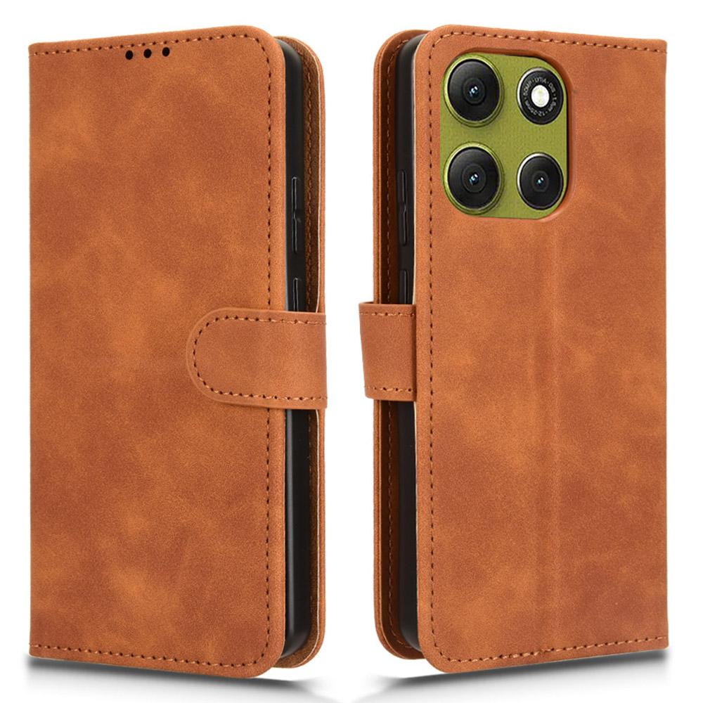 For Motorola Moto G86 5G Leather Case Skin Feel Anti Drop Wallet Flip Phone Cover
