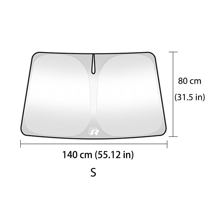 For Volkswagen VW Universal Car Front Windshield Sun Shade Anti UV Heat Block Passat Golf 4 5 6 Tiguan Polo Scirocco Jetta CC
