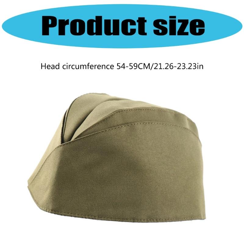 Adjustable Russian Boat Hat Garrison Hat with Star for Stage Performances and Cosplay Parties Dancing Event Headpiece