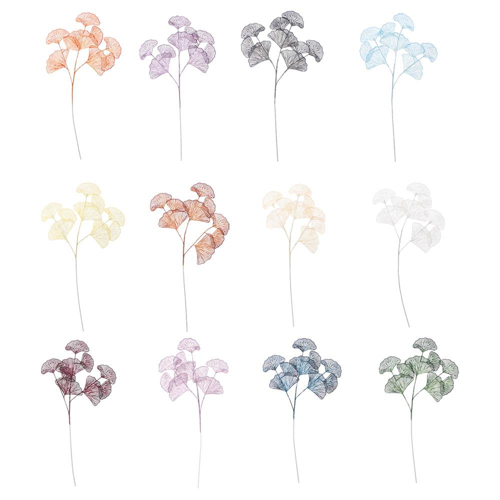 Fake Wedding Ginkgo Leaf Flowers Branch Artificial Ginkgo Leaves Home Shop Decor