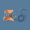 Cat Harness Leash Color Patchwork Reflective Strip 4.9ft Leash Pet Harness with Hook and Loop for