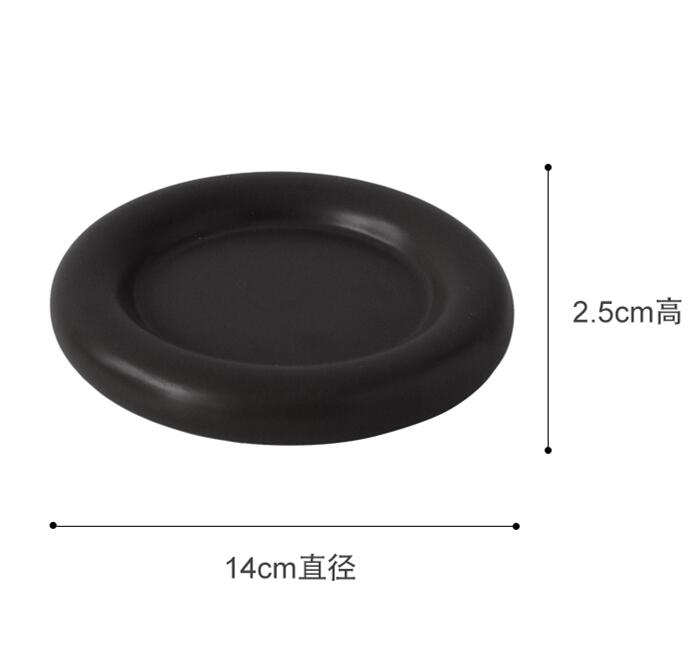 Round Ceramic Jewelry Tray Decorative Display Moranti Color Small Dinner Afternoon Tea Dessert Plate Key Plate Display