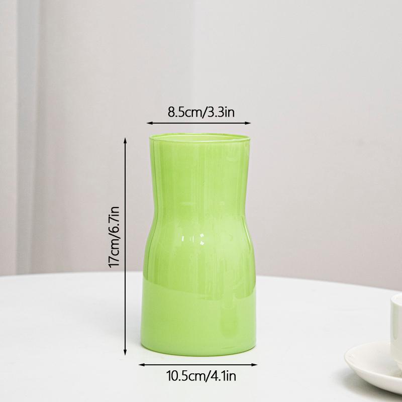 Ins Modern Glass Flower Vases for Centerpiece Table Home Indoor Desk Decor Boho Style Flower Vase for Wedding Housewarming Gift