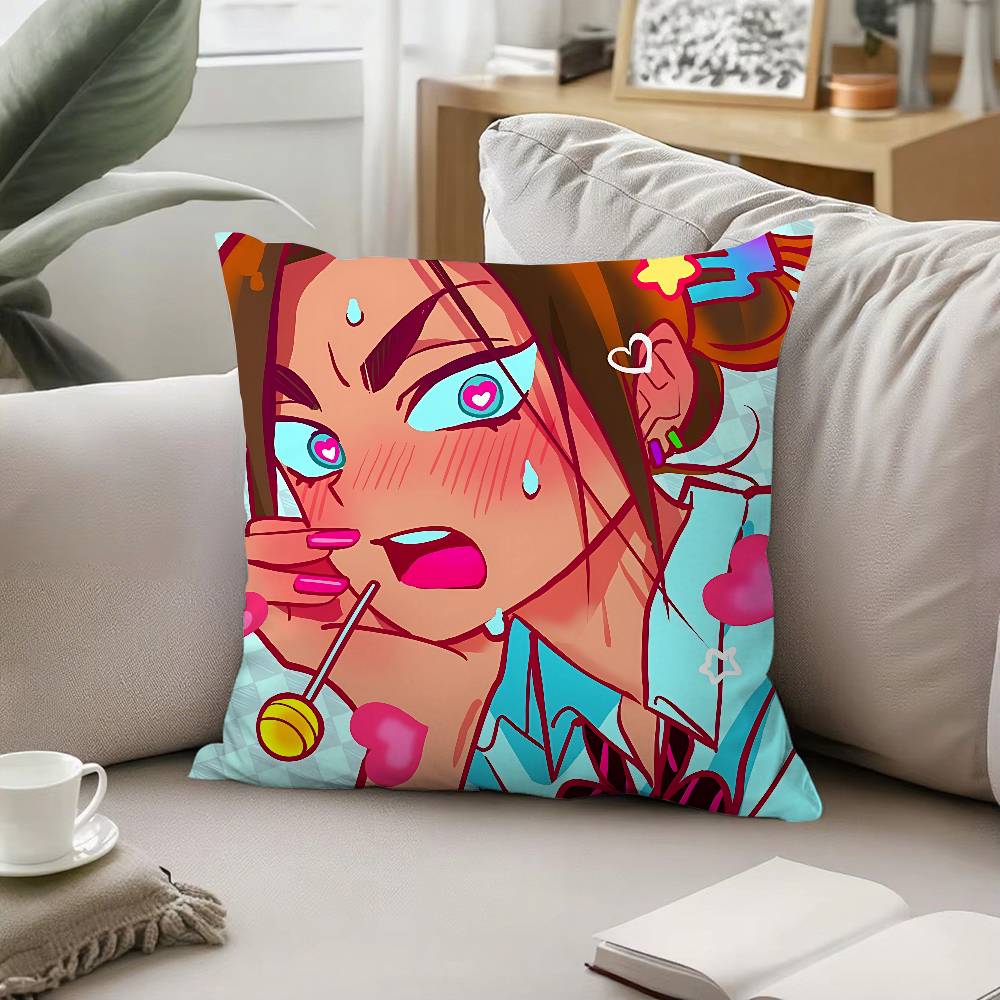 Anime Alien Stage Throw Pillow Covers Pattern Cushion Cover Suitable For Sofa Bedroom Car Pillow Cover