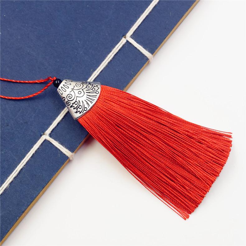 Pure Handmade Fish Mouth Tassel Ear Bag Hanging Keychain Special Alloy Metal Hat Tassel Ear Pendant Pendant