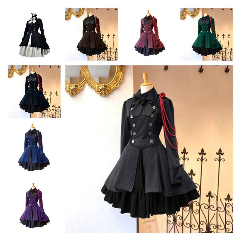 Medieval Renaissance Vintage Butterfly Long Sleeve Cosplay Dress