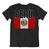 Flagge T-Shirt Peru Mode Länder Souvenir Geschenk T-Shirt Stolz Logo