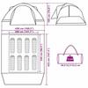 VidaXL Family Tent Crossvent 8 Person, Shade Tent with Carry Bag, Camping Awning, Garden Shelter, 94423
