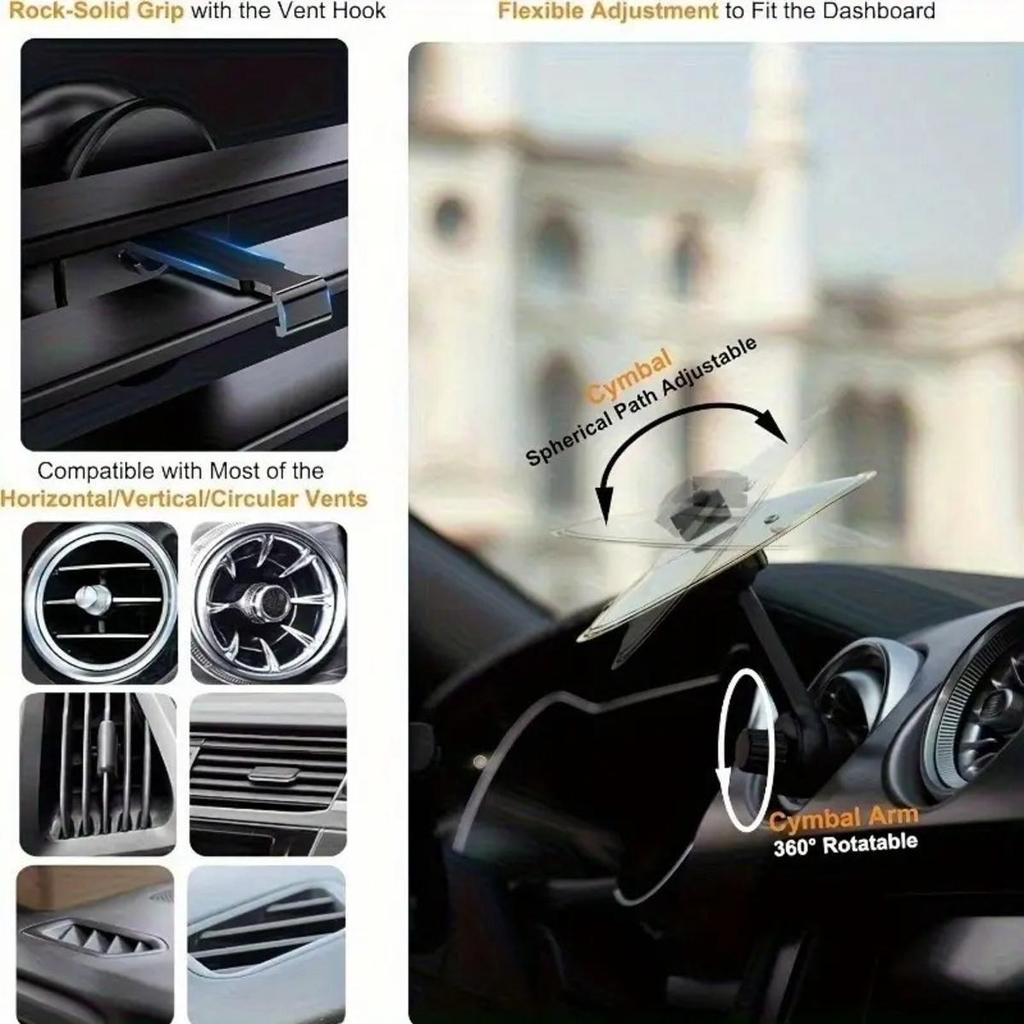 Portable Car Handheld Cymbals Car Air Conditioning Exhaust Port Decoration  Drum Cymbal Design Tapping Rhythm